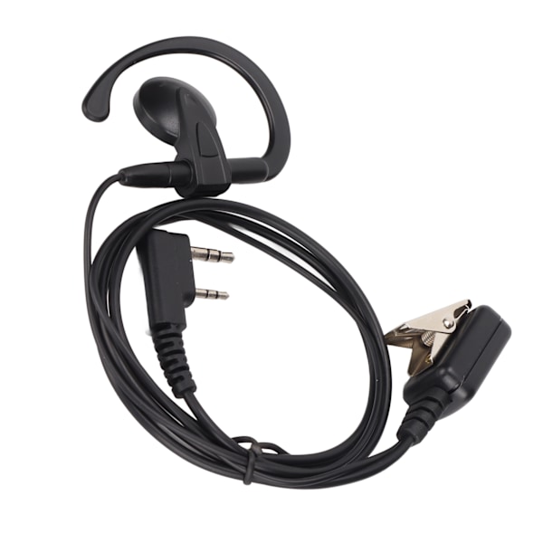 2-vejs radio øretelefon G-formet walkie talkie 2-bens hovedtelefon med Lline-mikrofon til Kenwood til Baofeng