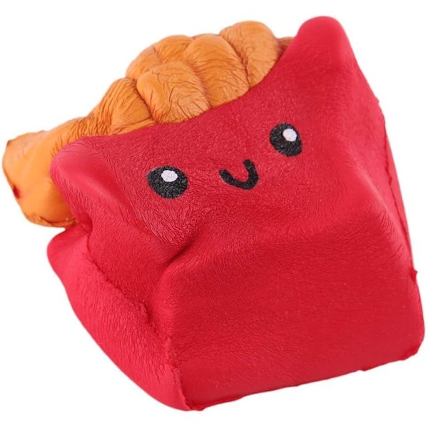 Squishys Mat 10 cm Pommes Frites Leksak Kawaii Mat Mjukt Tryck Pojke Flicka Leksak som Kökspresent Stresslindring Barnleksaker