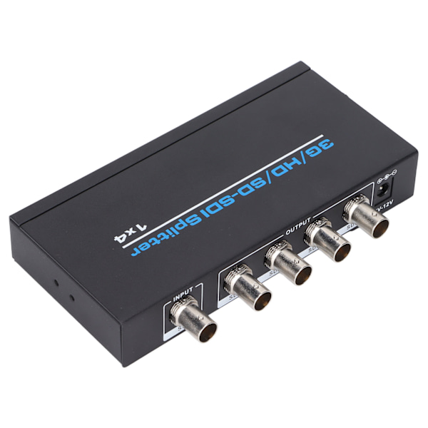 S114 SDI 1 sisääntulo 4 lähtöä Splitter Digitaalinen SDI Dispenser Tukee SDSDI HDSDI 3GSDI Jopa 1320 Jalkaa AC