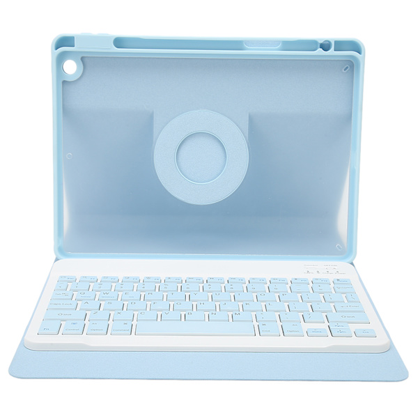 Tastatur etui med blyantholder til IOS Tablet 10.2in 2019 7 generation 10.2in 2019 8 generation 10.2in 2020 9 generation Blå
