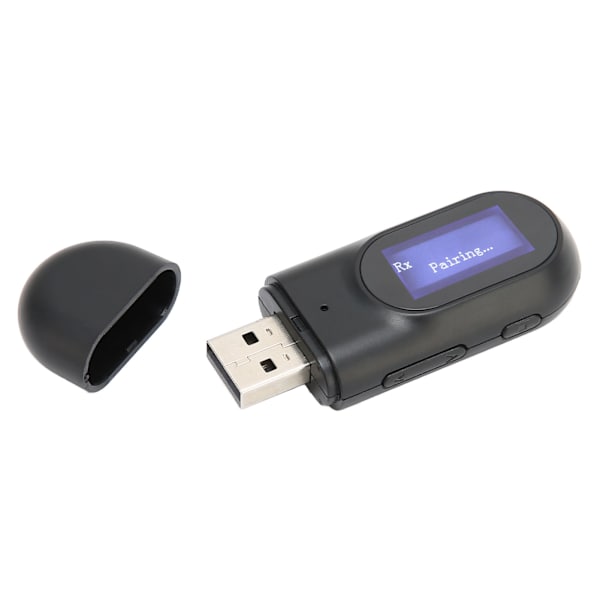 Bluetooth-sender Bluetooth 5.0-adapter med LCD-skærm til pc'er, tv'er, projektorer og højttalere