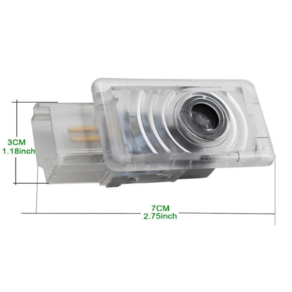 Lämplig för Cadillac Välkomstljus ATS XTS SRX CT6 XT4 Projektorlampa Lasermodifierade Dörrljus (2-pack)