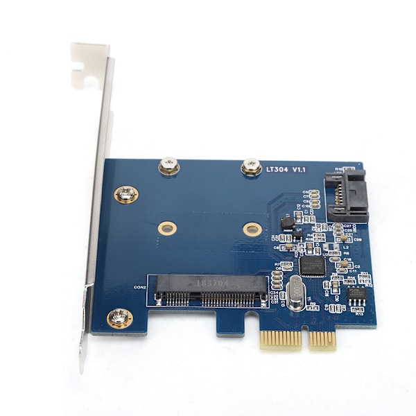 Skrivbord PCI-E till MSATA+SATA3.0 Expansionskort Adapter SSD Solid State Drive Riser Card