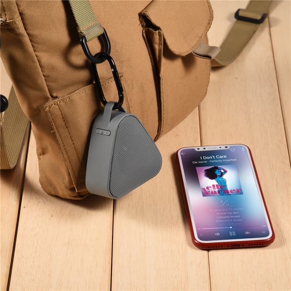 Mini trådløs Bluetooth-høyttaler HiFi-musikkspiller Støtte TF-kort for iPhone / Android Grå