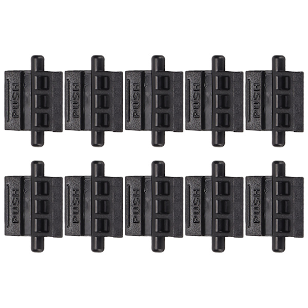 10 st Walkie Talkie tryckknapp batterilås håll för Baofeng UV5R Uv 5R UV5RA UV5RE BFF8HP