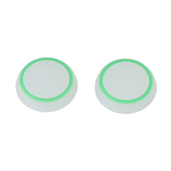 2 stk. Anti-Skid Game Controller Joystick Caps til PS4/PS3/Xbox (Hvid Grøn)