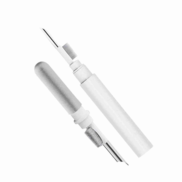 Bluetooth-hörlurar rengöringspenna vit bärbar multifunktionell högdensitet Bluetooth-hörlurar rengöringspenna