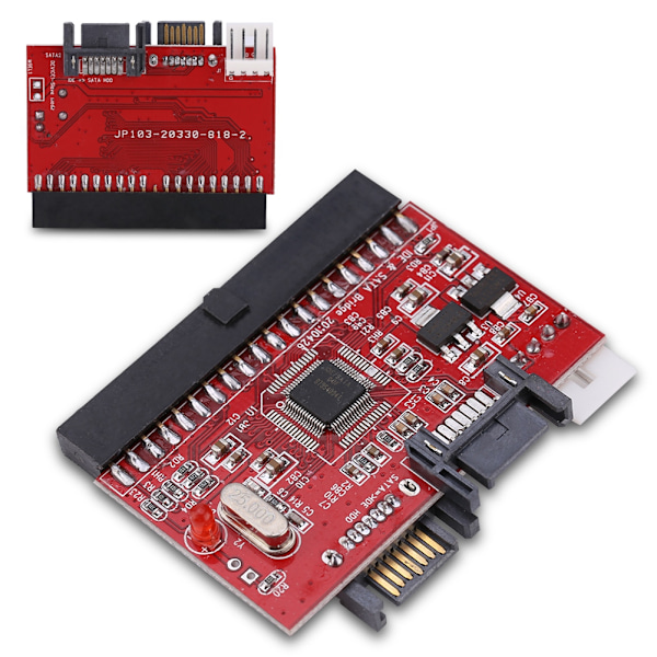 IDE till SATA-konverterkort CD-ROM/Hårddisk/HDD 40-stifts IDE-port