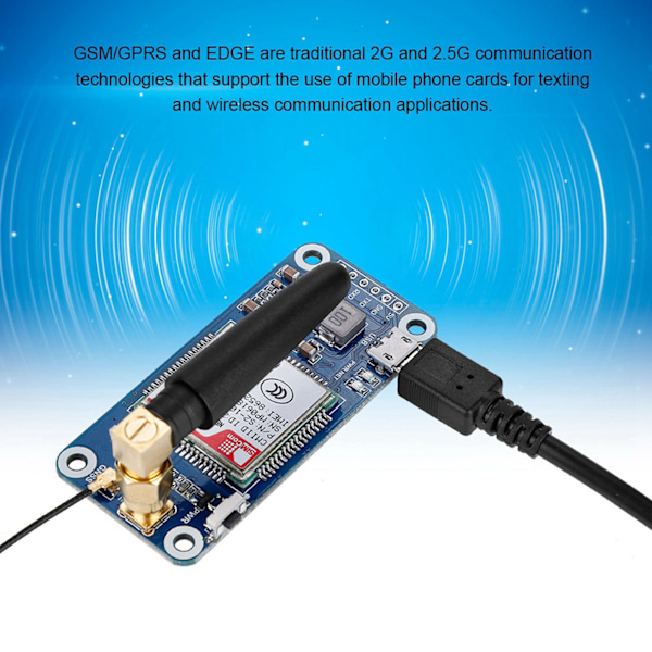 NBIot eMTC/EDGe  GPRsGNSS Expansionskort för Raspberry Pi 3 Modell B+