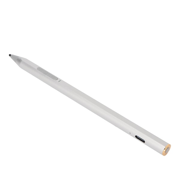 For Surface Stylus 4096 Trykkfølsom Palm Rejection Snarvei Nøkkel MPP 2.0 Smart Pen for Tablet Skrivekontroll Sølv