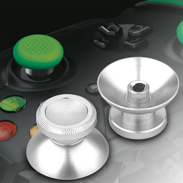2 st spelkontroll ersättning drivs mini metallknapplock för PS4/ XBOX ONE silver