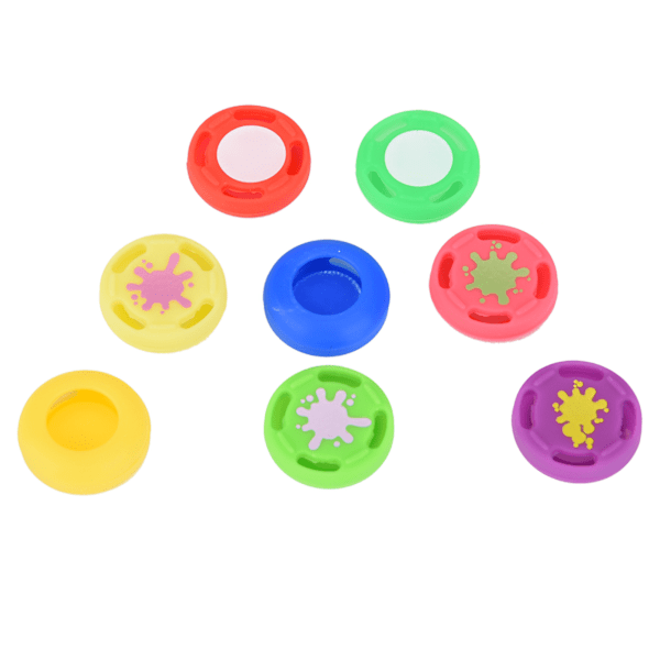8 st ersättningssilikon analog kontroll joystick tumgrepp kepsöverdrag för Switch PRO