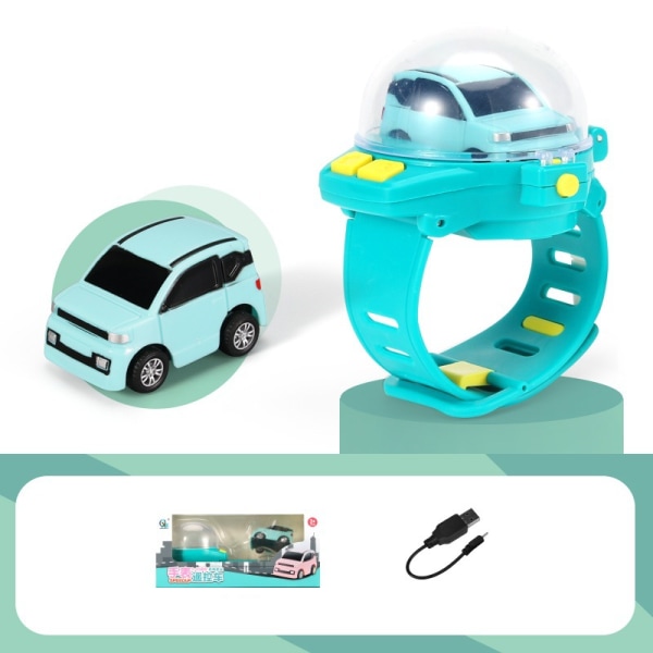 (1 pakke) Bilur Legetøj Elektrisk børne mini Racing dreng Fjernbetjening bil bilur (Opgradering - Maca Green Mini (genopladelig version))