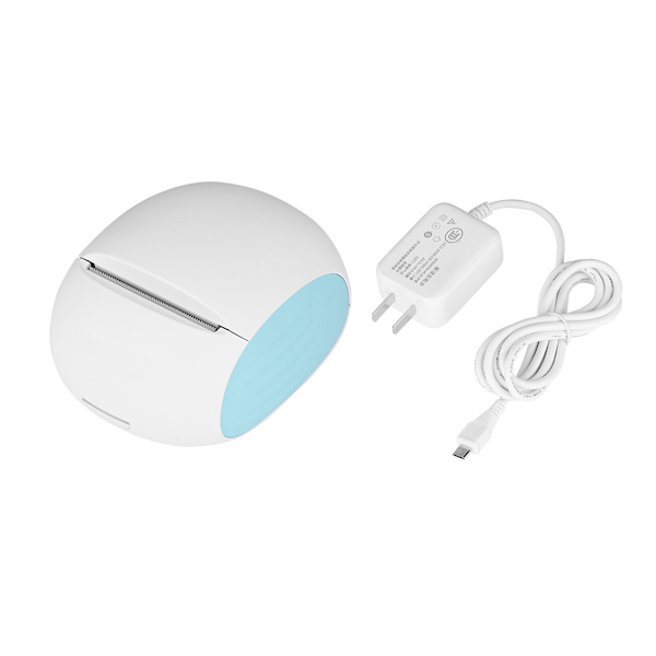 Lämpöpaperi WiFi-valokuvatulostin 57*50mm Mustavalkoinen pikselitulostin Androidille/iOS-Musta