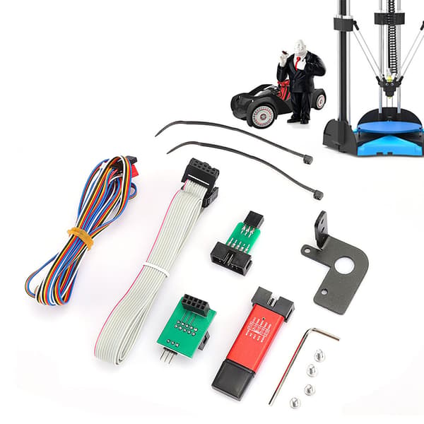 3D-printertilbehør til Creality CR-10/Ender-3 adapterplade med beslag