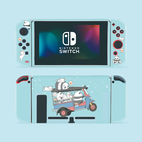 Skyddande fodral för Switch, TPU Slim Case Cover Kompatibel med Nintendo Switch-konsol och Joy-Con
