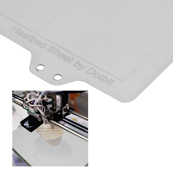 Varmt seng Heatbed MK2/MK2A Plattform Stål Byggeplate med Håndtak for 3D-skriver 200x200MM
