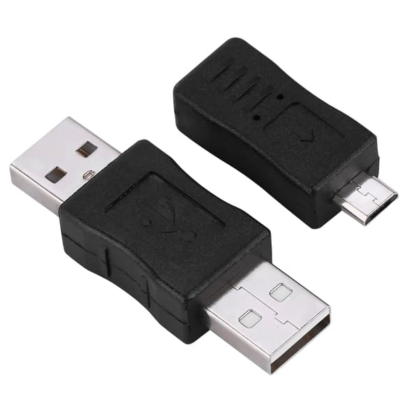 Pakke med 10 stk. Multiple USB2.0-adaptere Micro/Mini han/hun-konvertere stik