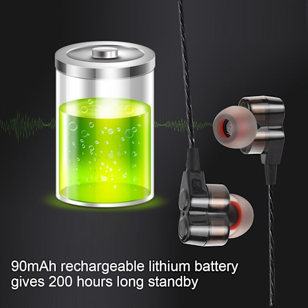 1 Pari Muodikkaita Langattomia Urheilukuulokkeita Bluetooth-Kuulokkeita Juoksuun Kuntoiluun