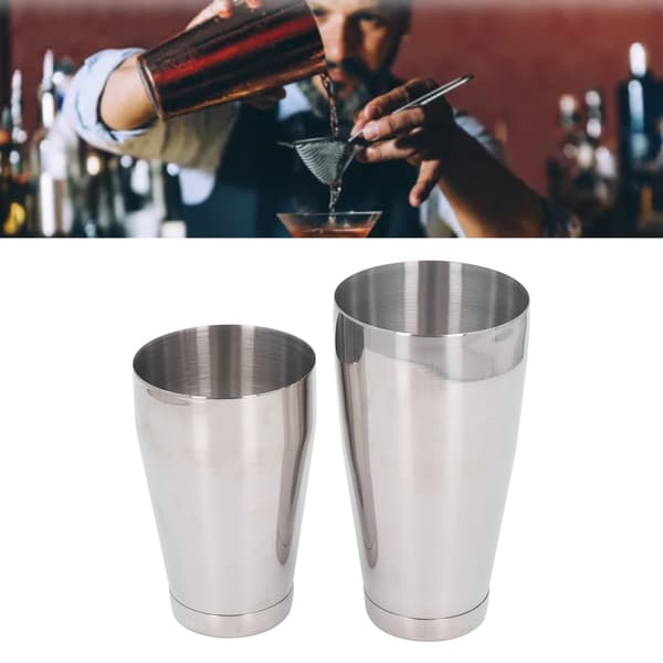 Cocktail Shaker i rostfritt stål Martini Drink Mixer Basic Tools Shake Metal Can för bartenders