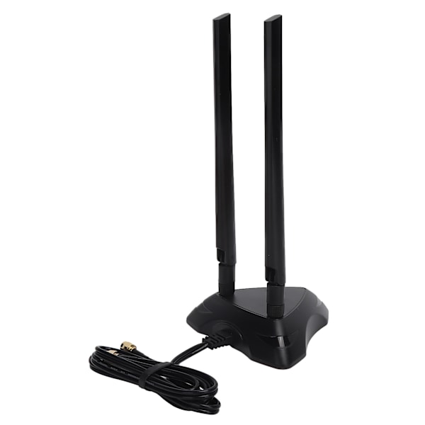 WiFi-antenne dobbeltbånd 2,4 GHz 5 GHz 6DBI med 1,2 meter kabel til trådløs router netværkskort
