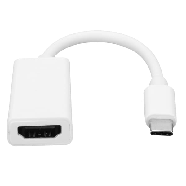 USB TypeC til HDMI-adapterkabel USB 3.1-kabelkonverter til bærbare computere Mobiltelefon (hvid)