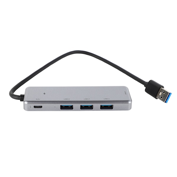 5 i 1 USB-hub 4x USB3.0 1x USB C Rask dataoverføring bærbar USB-dokkingstasjon