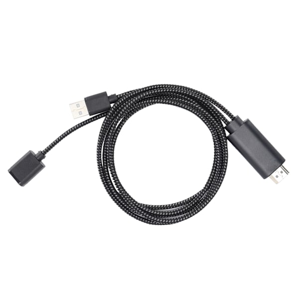 HD TV-kabel USB til HD Multimedia Interface-konverterkabel til Android / IOS-system Sort