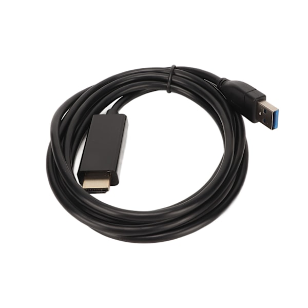 USB3.0 till HD Multimedia Interface-adapterkabel 5,9ft 4K Plug and Play-kabel för OS X för Windows 10 8 7 Vista X P
