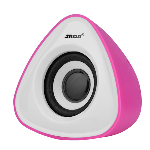 SADA Mini Stereo Bass USB 2.0 Dubbla Högtalare Låda Subwoofer för Mobiltelefon Laptop PC Rosa