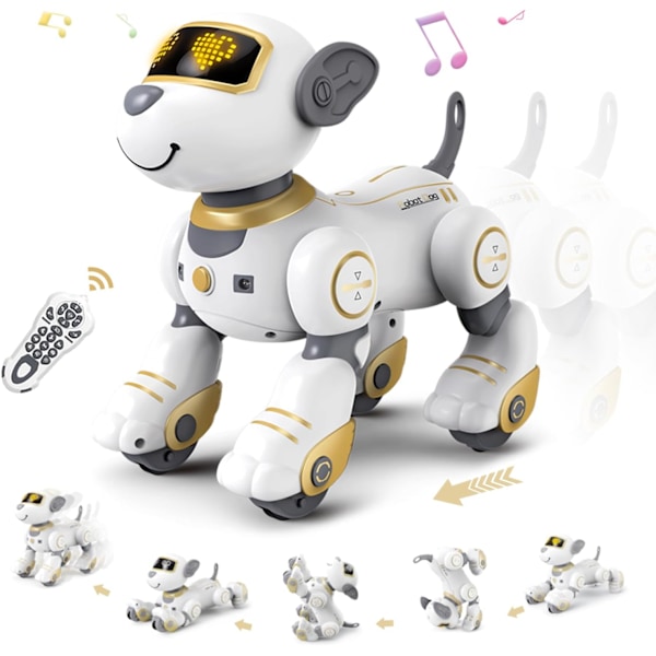 Robot Hund til Børn med Interaktive Funktioner Sød Robot Legetøj til Selskab Gaver til Piger Drenge 3 4 5 6 7 8-12 År Gammel