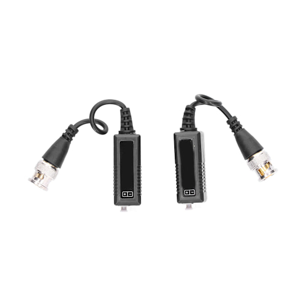 2 st vridna par-sändare 1080P AntiInterference Låg förlust Singel Passiv BNC-kontakter för AHD/HDCVI/HDTVI-signal