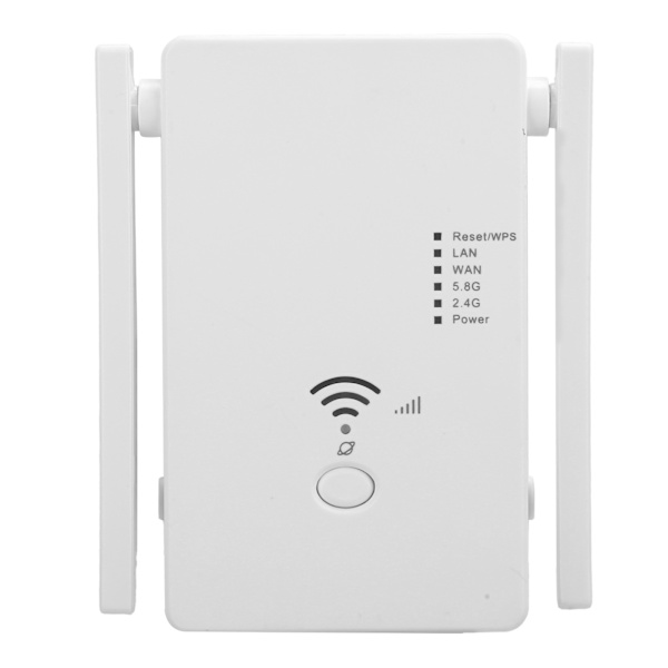 Trådlös router Dual Frequency Repeater Wifi Signal Amplifier Pass Wall  100‑240V