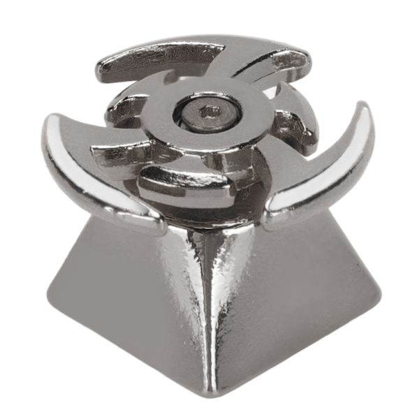 Roterande tangentknapp Roterande metalltoppform Ergonomisk design DIY Anpassad tangentknapp för mekaniska tangentbord Grå