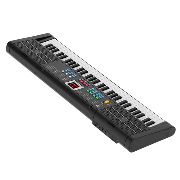 Keyboard Piano 61 Tangenter Instrument Elektrisk med USB Mikrofon for Barn Nybegynner MQ6187