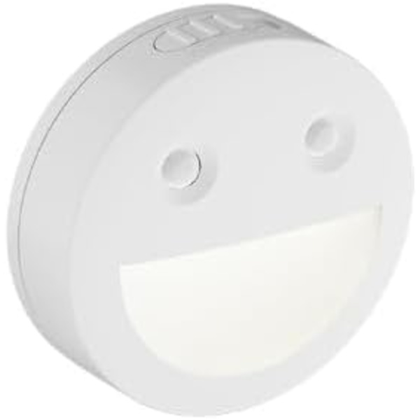 Smiley Smart Natlampe - Lyssensor + PIR Bevægelsessensor. Natlampe til børn med magnetisk krop, en ny hjemmets must-have! Bærbar natlampe