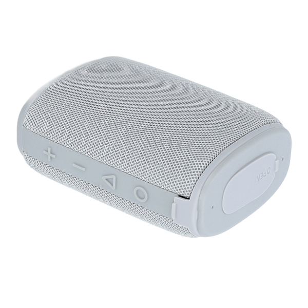 Bluetooth 5.0 -kaiutin, IPX7-vedenkestävä, 1000 mAh:n ladattava, stereokaiutin, kannettava langaton kaiutin matkoille, patikointiin, toimistoon, harmaa