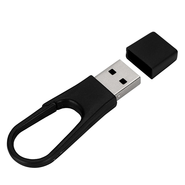 16G Mini Størrelse Bærbar Farverig Spænde USB2.0 U Disk til Windows Vista/7/10/Mac Sort