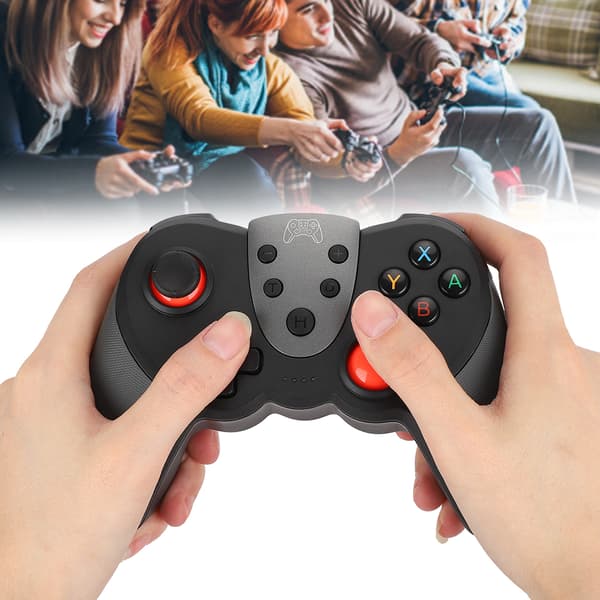 Trådløs Bluetooth Gamepad NFC Vibrasjon Spillkontroller for Switch/Switch Lite Konsol Svart
