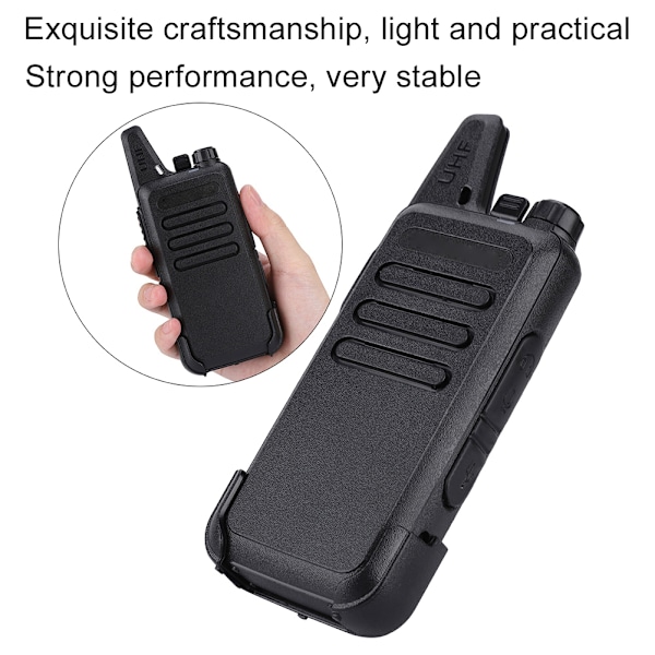 Zastone X6 Kannettava walkie talkie UHF 400-470MHZ Walkie Talkie Lapset Ham Radio(AU100-240V)