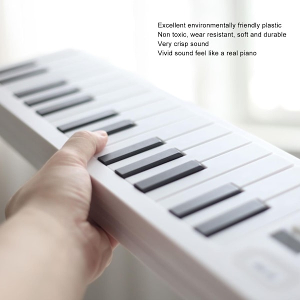 61-tangenters foldbart klaver, bærbart keyboard, foldbart elektronisk instrumentlegetøj med optagelse og afspilning