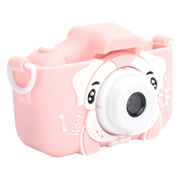 Børne Kamera Mini Hvalpemønster Digital 1080P Video Puslespil Legetøj Gaver X5S 13MPPink