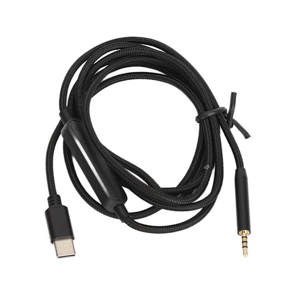 2,5 mm til Type C-kabel, tapsløs, støyfri, 2,5 mm til USB C-lydkabel for QC25 QC35 QC45 NC700 OE2 AE2-hodetelefoner, 4,9 fot