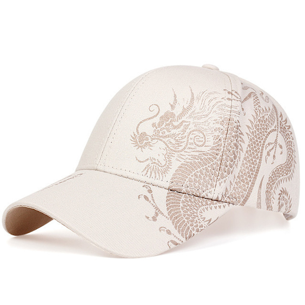 Original Classic Bomull Baseball Cap Justerbar Pappahatt Okonstruerad Enfärgad Cap beige