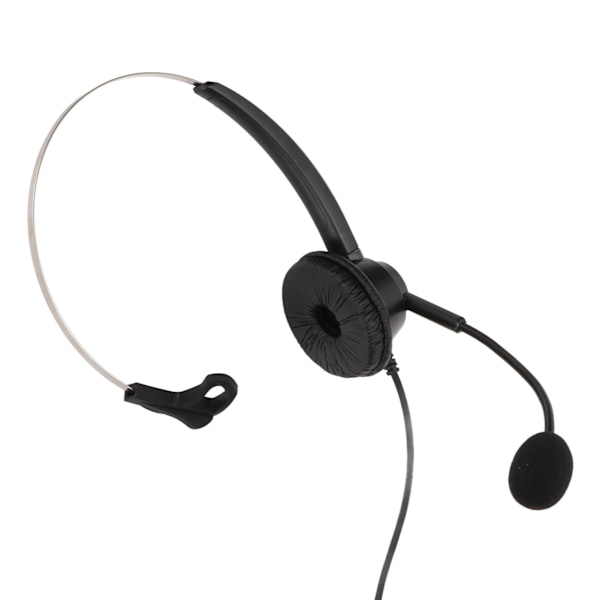 H360‑2.5VA Enkeltsidet Headset Svart Volumjustering Monaural Hodetelefoner for 2.5mm Plugg