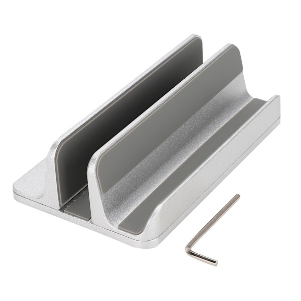 BH201 Aluminiumlegering Bærbar Computer Support Base Desktop Holder Stativ Sølv
