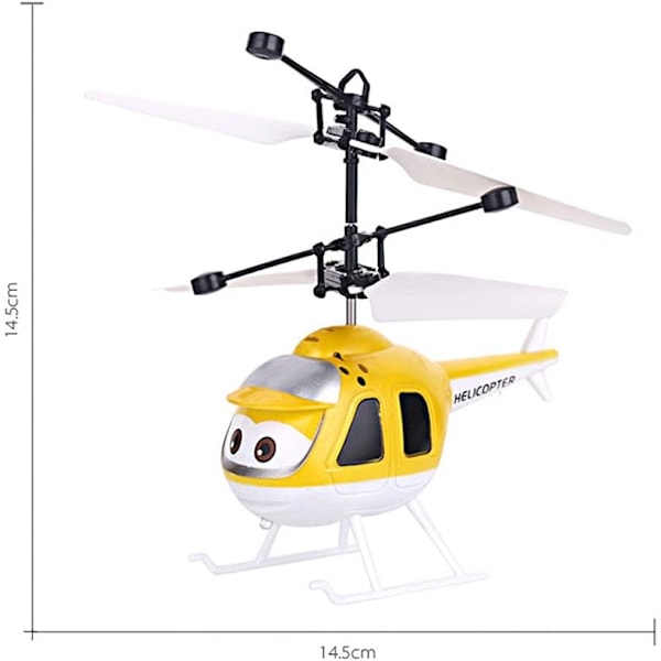 Fjärrstyrd Mini RC Helikopter RC Flygplan Elektriskt RC Flygplan Flygplansmodell Smart Sensor Krockbeständig Pojkflicka Leksak Flygplan Presenter Red