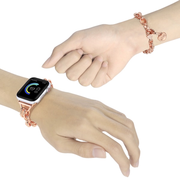 Armbånd til Apple Watch 38/40/41mm, Slank Smykke Rem Udskiftning til Apple Watch Remme Metal til iWatch Serie 8 7 SE 6 5 4 3