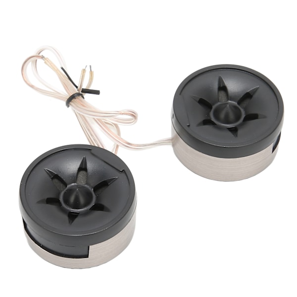 2PCS 350W Mini Dome Tweeter Rund Högtalare Stick On Svart Universell Biljudsystem