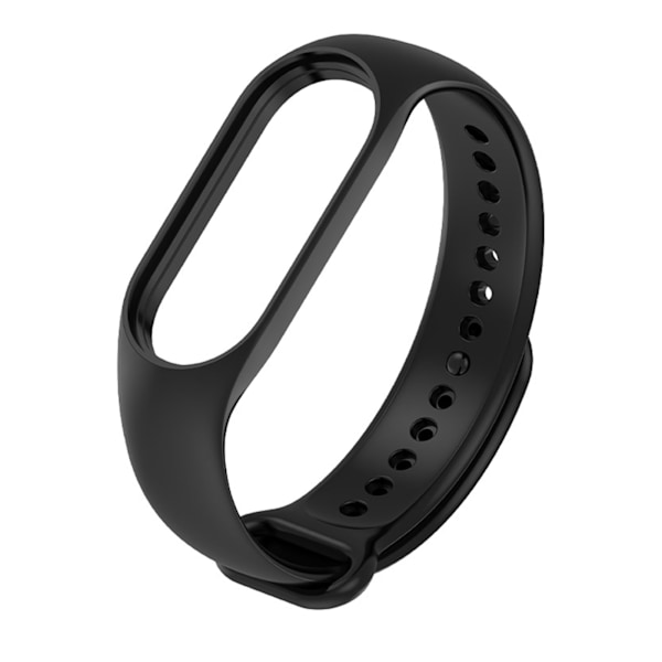 Bandrem til Universal Vandtæt TPU Smartwatch Tilbehør til Xiaomi 7 6 5 Sort